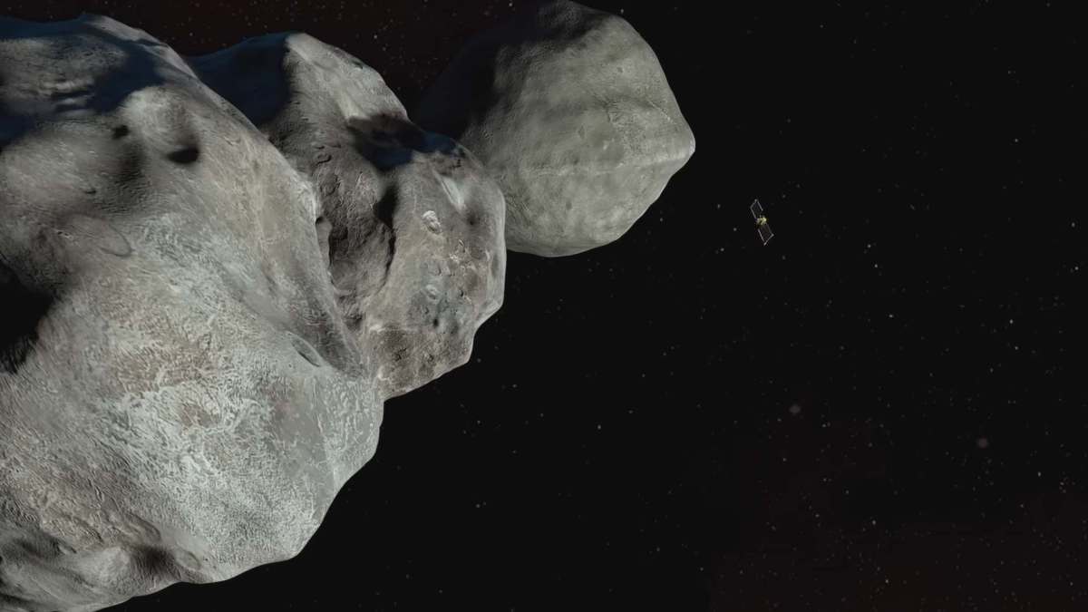 DART en train de foncer vers l'astéroïde. // Source : Capture d'écran YouTube Nasa DART en train de foncer vers l'astéroïde. // Source : Capture d'écran YouTube Nasa