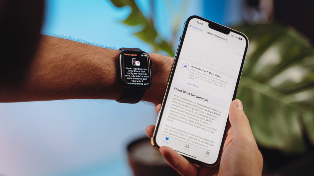 Les résultats du thermomètre de l'Apple Watch Series 8 // Source : Louise Audry / Numerama Les résultats du thermomètre de l'Apple Watch Series 8 // Source : Louise Audry / Numerama