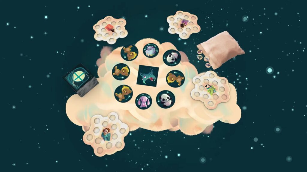 Le plateau du jeu Attrape Rêves // Source : Space Cow