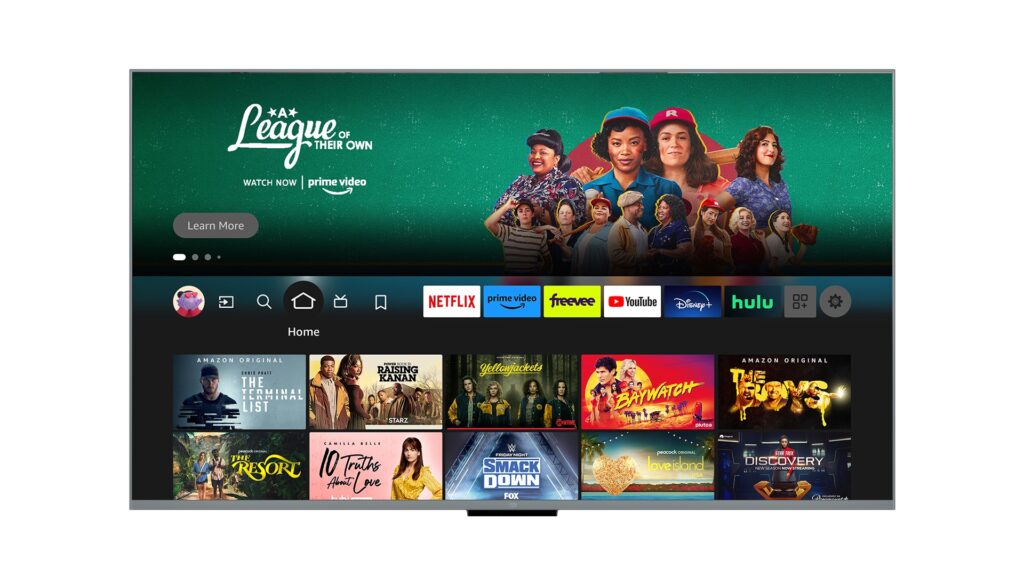 Télévision Amazon Fire TV Omni QLED // Source : Amazon Télévision Amazon Fire TV Omni QLED // Source : Amazon
