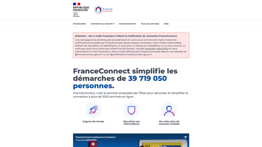 FranceConnect phishing FranceConnect phishing