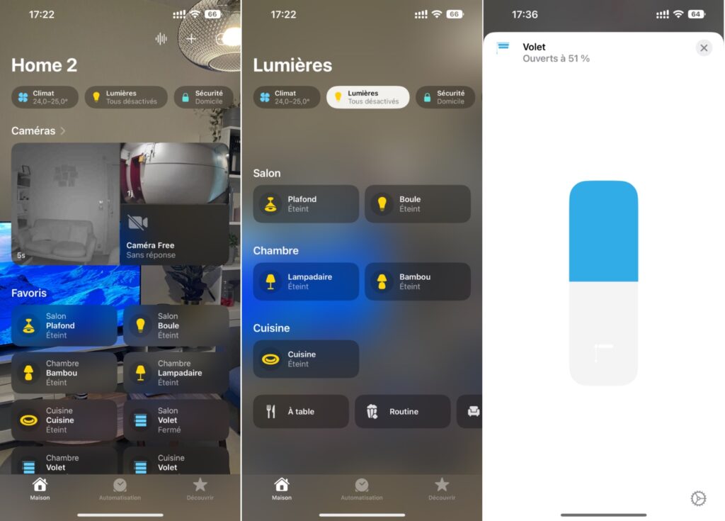 La nouvelle interface de Maison n'a rien à voir avec l'ancienne. // Source : Numerama La nouvelle interface de Maison n'a rien à voir avec l'ancienne. // Source : Numerama