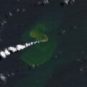 Île apparue à Home Reef. // Source : Nasa Île apparue à Home Reef. // Source : Nasa