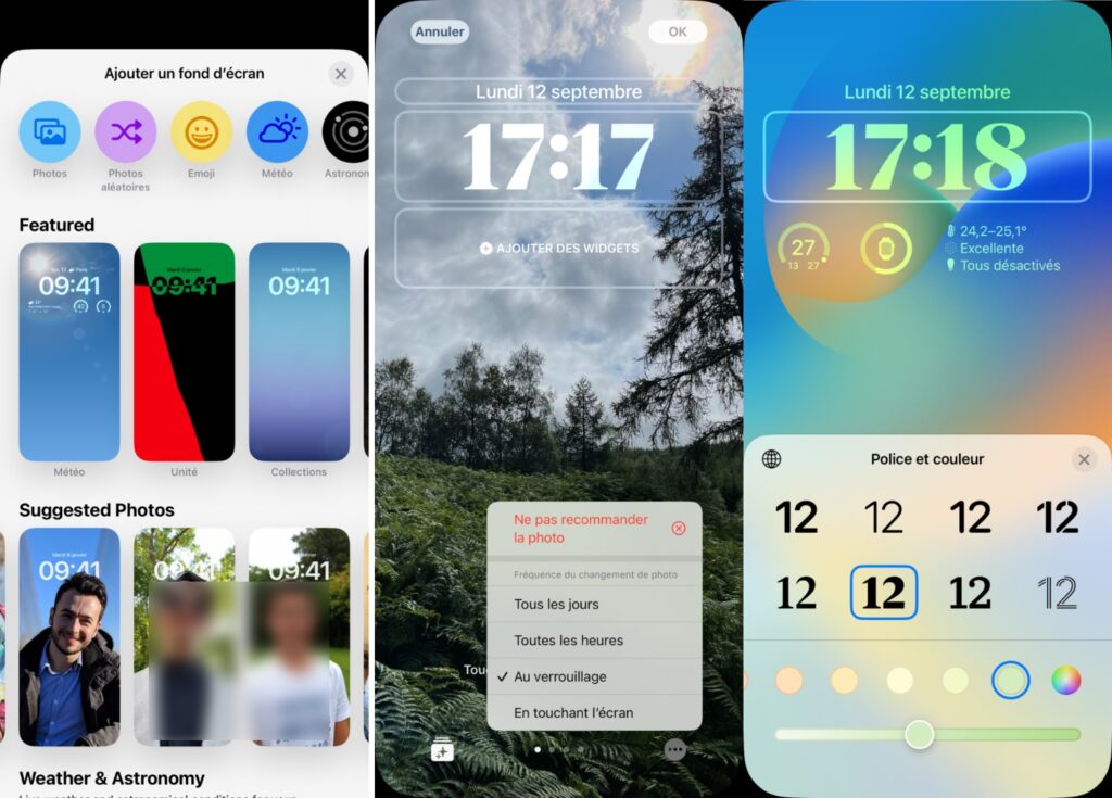 iOS 16 propose une sorte d'App Store pour les thèmes, mais seul Apple peut en proposer. // Source : Numerama iOS 16 propose une sorte d'App Store pour les thèmes, mais seul Apple peut en proposer. // Source : Numerama