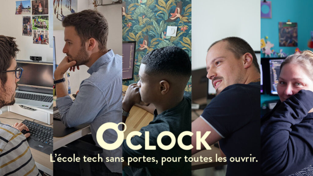 Une véritable école en ligne // Source : O'Clock Une véritable école en ligne // Source : O'Clock