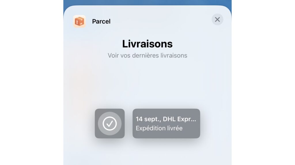 Parcel permet de suivre une livraison. // Source : Numerama Parcel permet de suivre une livraison. // Source : Numerama