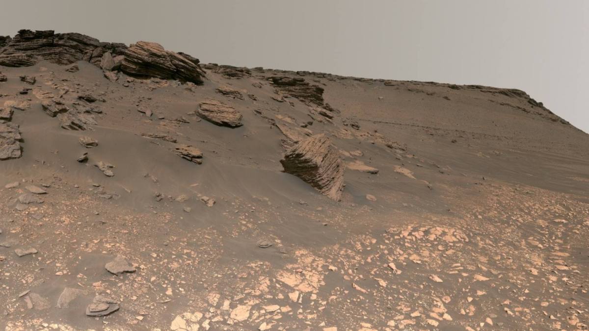Panorama martien. // Source : NASA/JPL-Caltech/ASU/MSSS (photo recadrée) Panorama martien. // Source : NASA/JPL-Caltech/ASU/MSSS (photo recadrée)