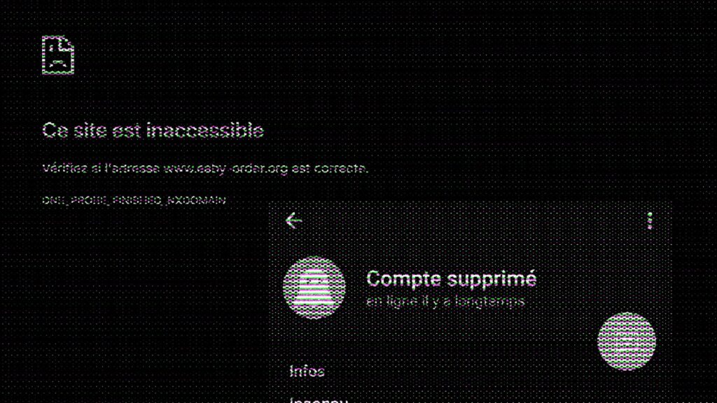 Le compte Telegram d'Amy et le site ont été supprimés // Source : Numerama Le compte Telegram d'Amy et le site ont été supprimés // Source : Numerama