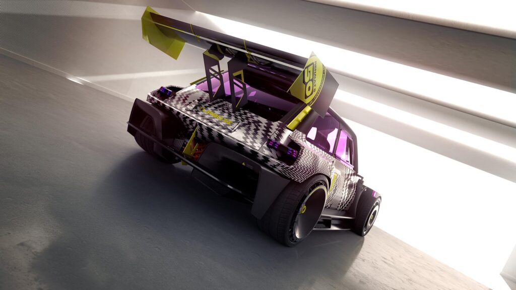 Arrière du show-car R5 Turbo 3E // Source : Renault Arrière du show-car R5 Turbo 3E // Source : Renault