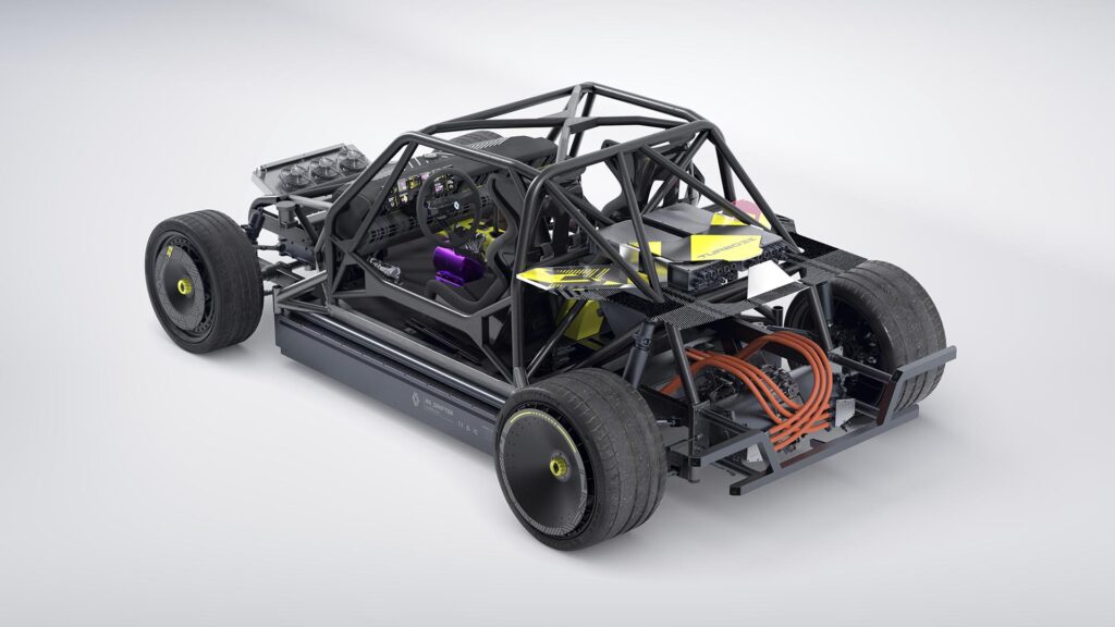 Base technique du Renault R5 Turbo 3E // Source : Renault Base technique du Renault R5 Turbo 3E // Source : Renault