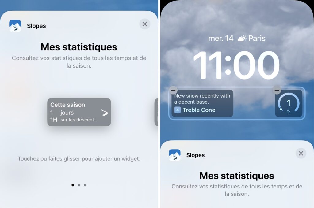 Slopes est une des meilleures applications pour le ski ou le snow. // Source : Numerama Slopes est une des meilleures applications pour le ski ou le snow. // Source : Numerama