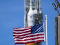 Le Space Launch System. // Source : NASA/Sam Lott (photo recadrée)