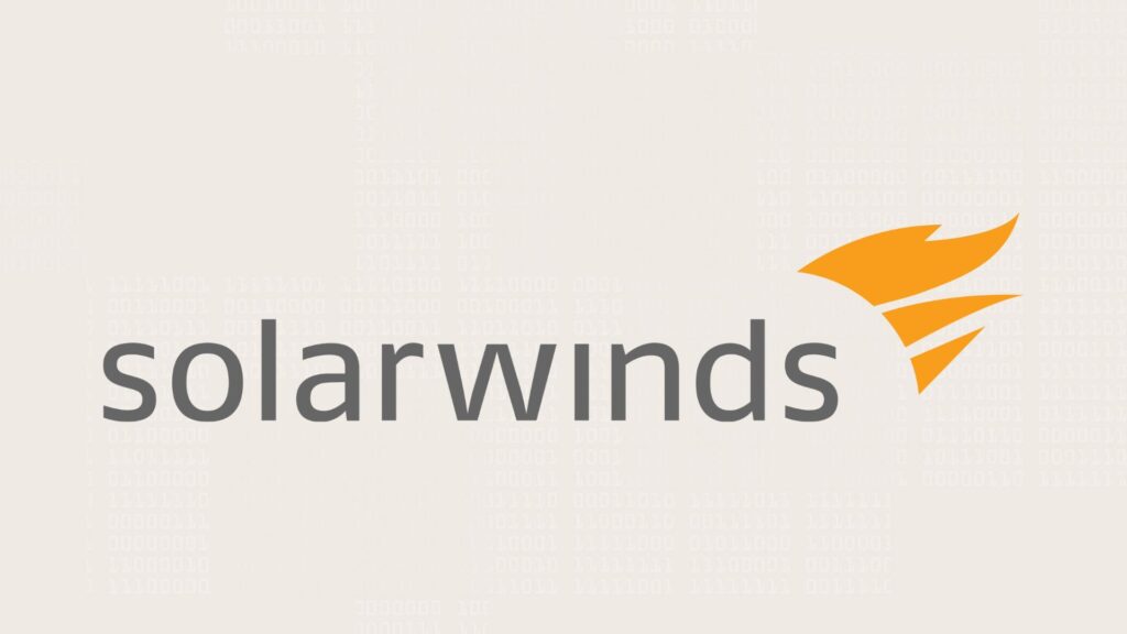 Logo de Solar Winds. // Source : Wikimedia/CC/B.tavakkoli ; montage Numerama Logo de Solar Winds. // Source : Wikimedia/CC/B.tavakkoli ; montage Numerama