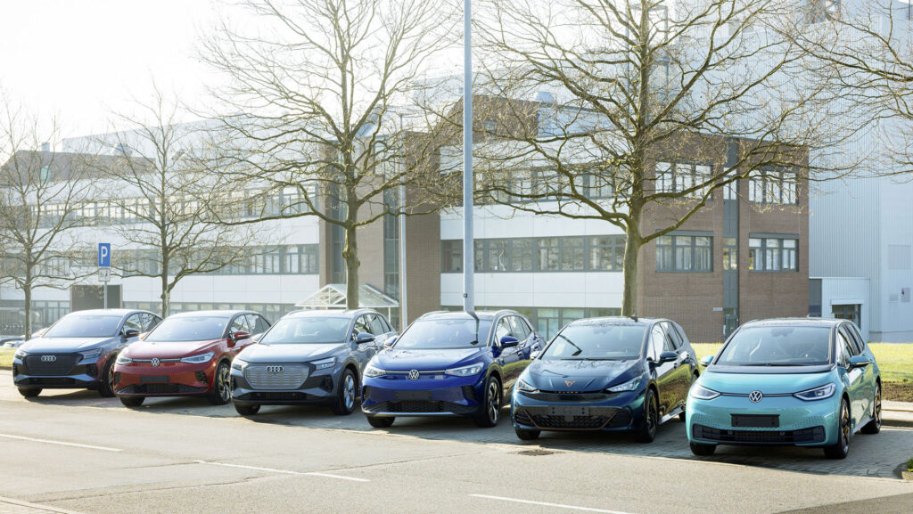 Gamme électrique du groupe Volkswagen // Source : Volkswagen Gamme électrique du groupe Volkswagen // Source : Volkswagen