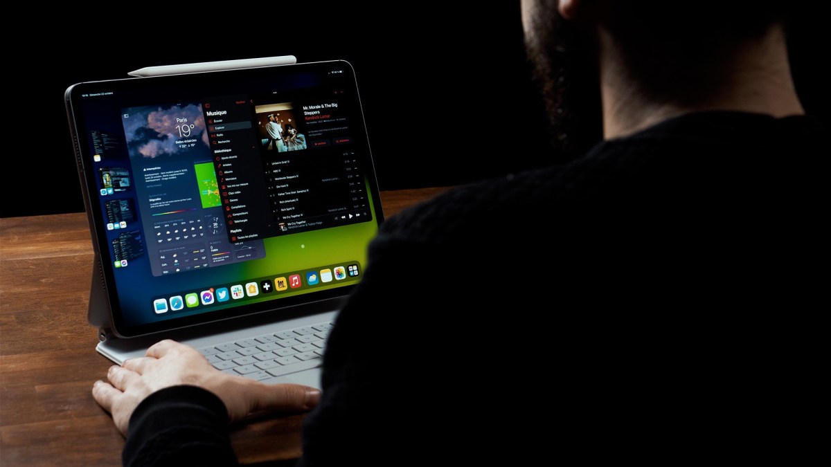 Stage Manager dans iPadOS 16. // Source : Thomas Ancelle / Numerama Stage Manager dans iPadOS 16. // Source : Thomas Ancelle / Numerama