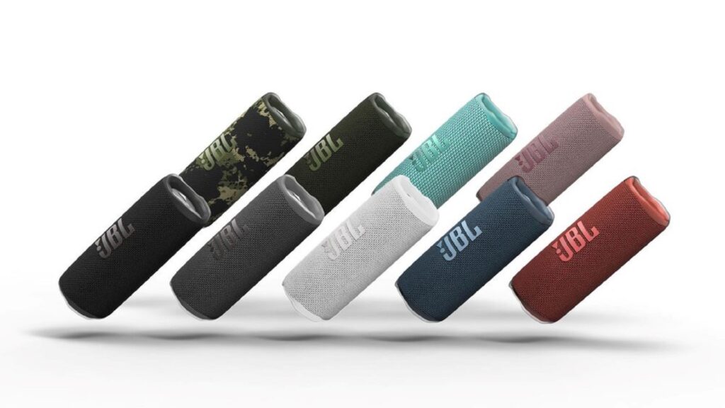 La Flip 6 possède différents motifs et coloris // Source : JBL La Flip 6 possède différents motifs et coloris // Source : JBL
