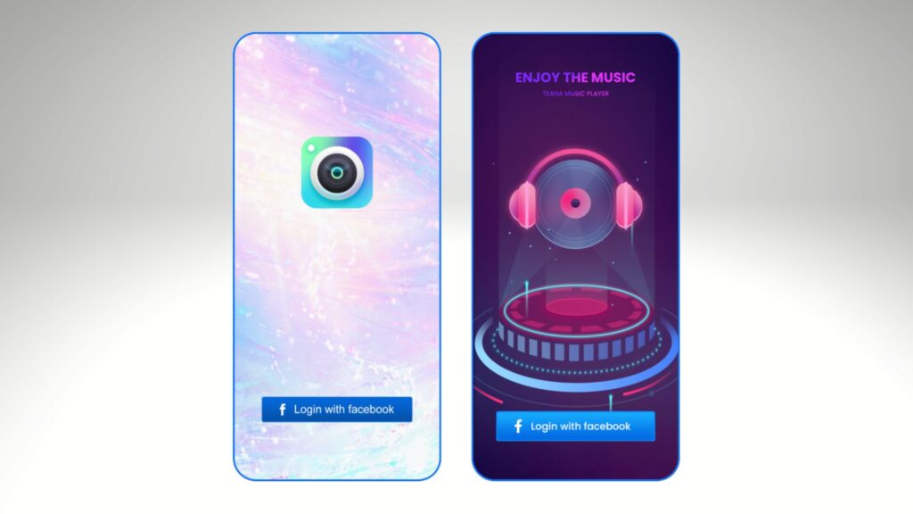 Exemples d'apps malveillantes. // Source : Meta / Canva Exemples d'apps malveillantes. // Source : Meta / Canva