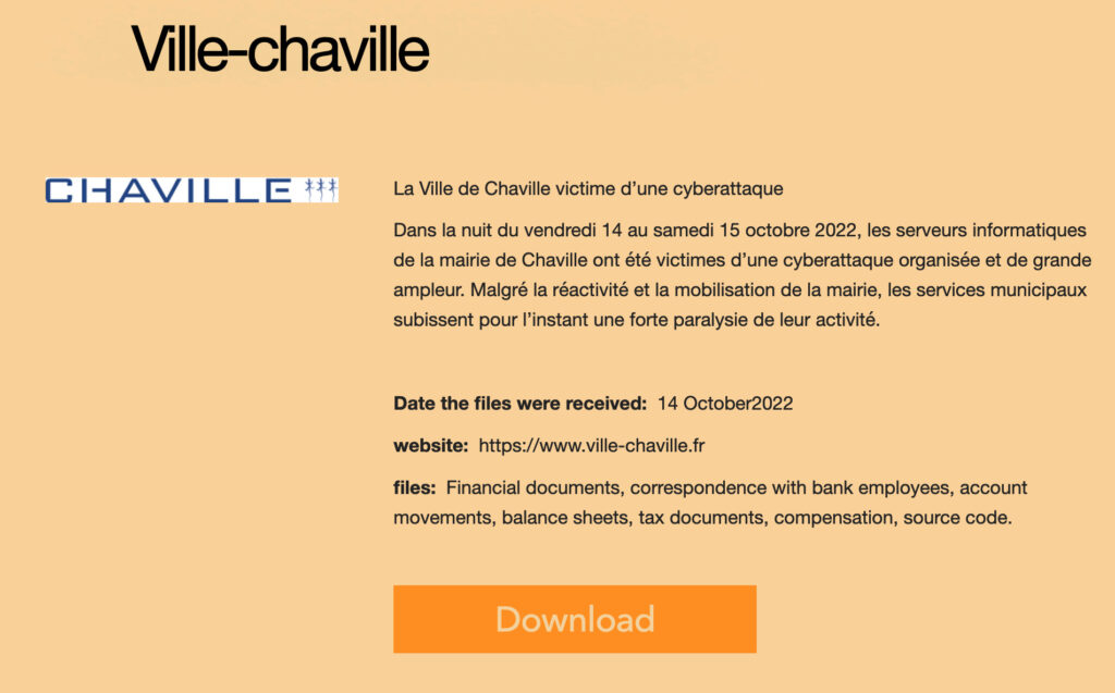 Tous les dossiers sont en libre accès sur site du collectif Cuba Ransomware. // Source : Numerama Tous les dossiers sont en libre accès sur site du collectif Cuba Ransomware. // Source : Numerama