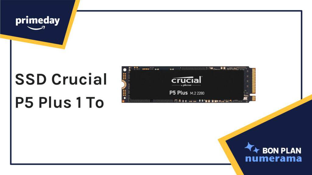 Le SSD Crucial P5 Plus // Source : Numerama Le SSD Crucial P5 Plus // Source : Numerama