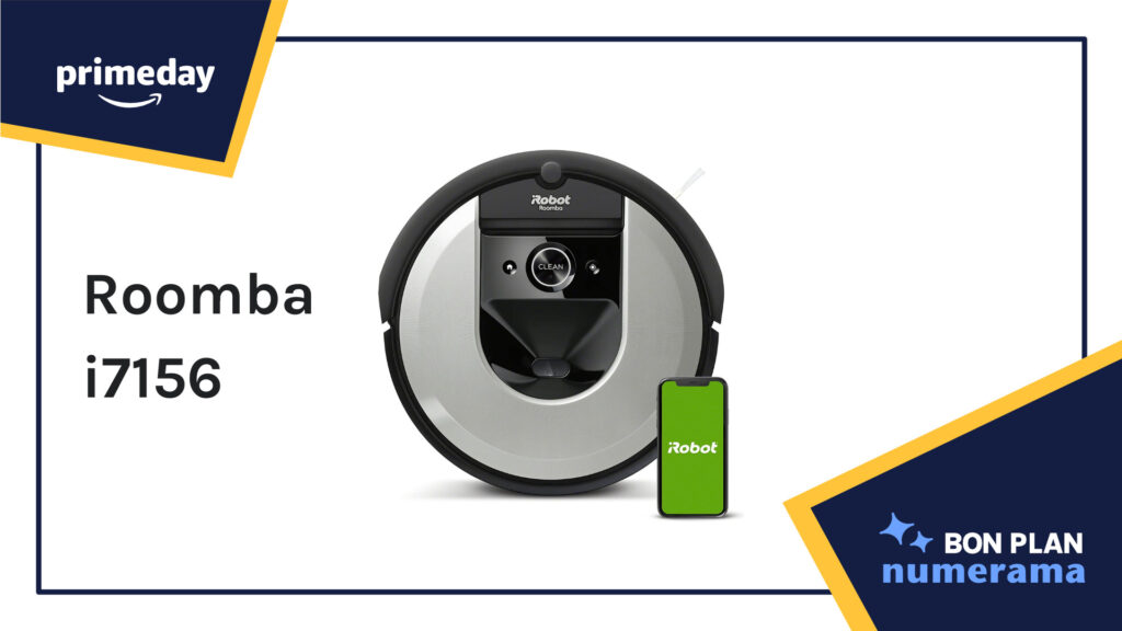 L'aspirateur iRobot Roomba i7156 // Source : Numerama L'aspirateur iRobot Roomba i7156 // Source : Numerama