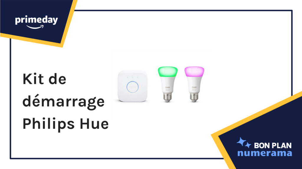 Philips Hue Kit de démarrage Ampoules LED E27 // Source : Numerama Philips Hue Kit de démarrage Ampoules LED E27 // Source : Numerama