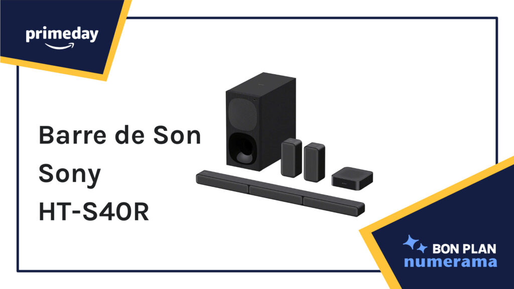 La barre de son 5.1 Sony HT-S40R // Source : Numerama La barre de son 5.1 Sony HT-S40R // Source : Numerama
