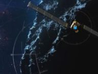 Vue d'artiste de la mission DART. // Source : Capture d'écran YouTube Nasa Vue d'artiste de la mission DART. // Source : Capture d'écran YouTube Nasa