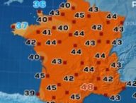 Projection d'une canicule en 2050, à partir des données de 2022. // Source : TF1/Météo-France Projection d'une canicule en 2050, à partir des données de 2022. // Source : TF1/Météo-France