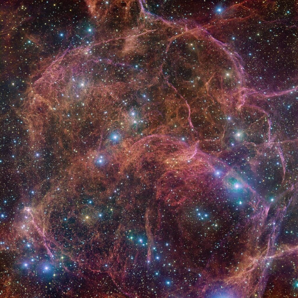 On peut voir un fantôme sur cette photo // Source : ESO On peut voir un fantôme sur cette photo // Source : ESO