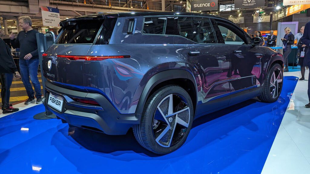Fisker Ocean sur le Mondial de Paris // Source : Raphaelle Baut Fisker Ocean sur le Mondial de Paris // Source : Raphaelle Baut