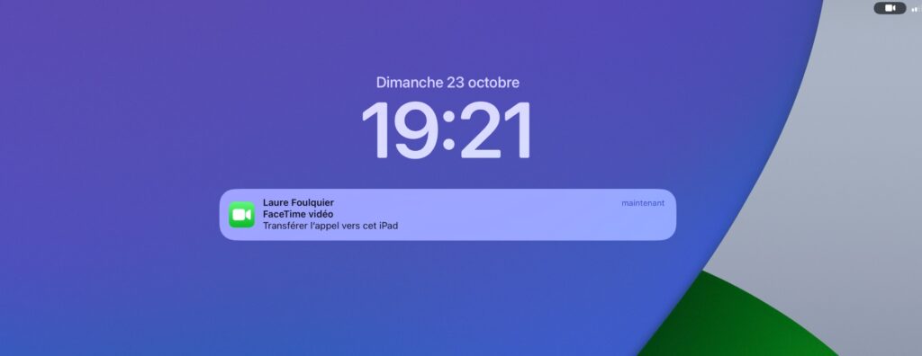 Un appel est en cours sur l’iPhone ou le Mac ? iPadOS 16 permet de le récupérer. // Source : Numerama Un appel est en cours sur l’iPhone ou le Mac ? iPadOS 16 permet de le récupérer. // Source : Numerama