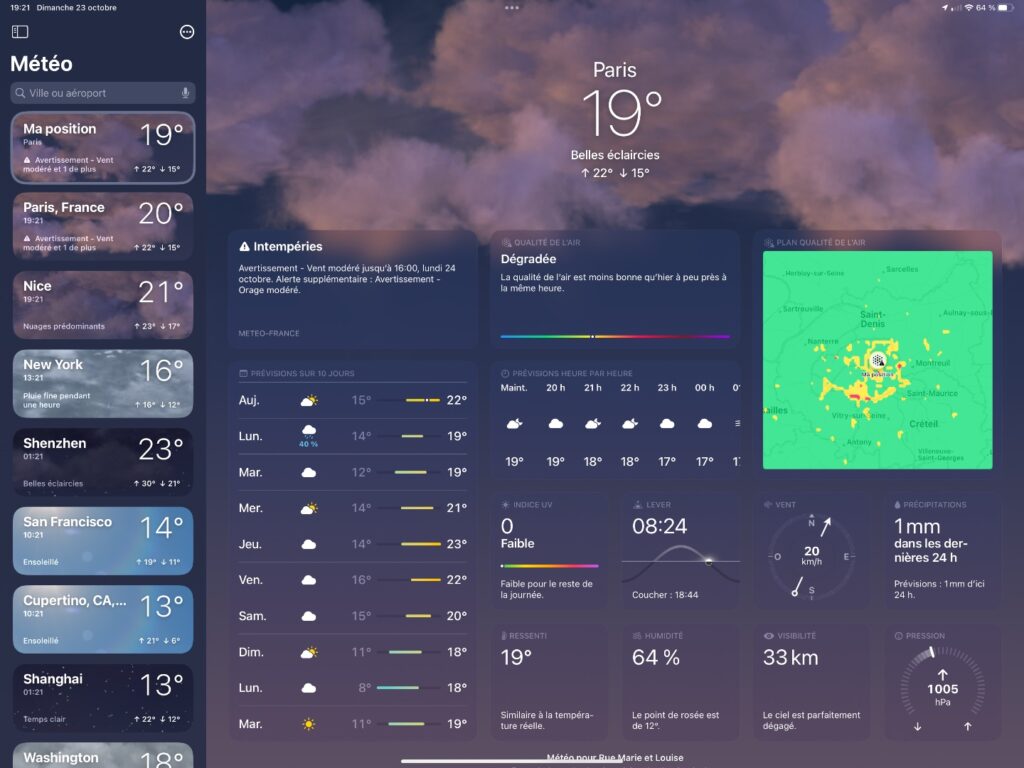 L’application Météo pour iPad est très jolie. Prochaine étape, la calculette ? // Source : Numerama L’application Météo pour iPad est très jolie. Prochaine étape, la calculette ? // Source : Numerama