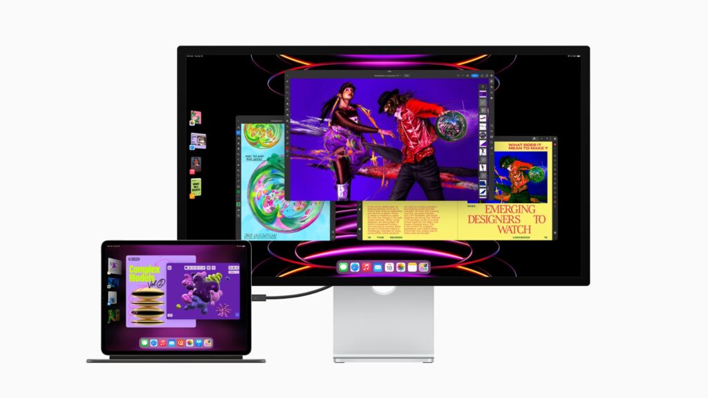 Une future mise à jour d'iPadOS 16 permettra d'utiliser l'iPad Pro avec un écran externe. // Source : Apple Une future mise à jour d'iPadOS 16 permettra d'utiliser l'iPad Pro avec un écran externe. // Source : Apple