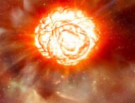 Vue d'artiste de la supernova de Bételgeuse. // Source : RAS