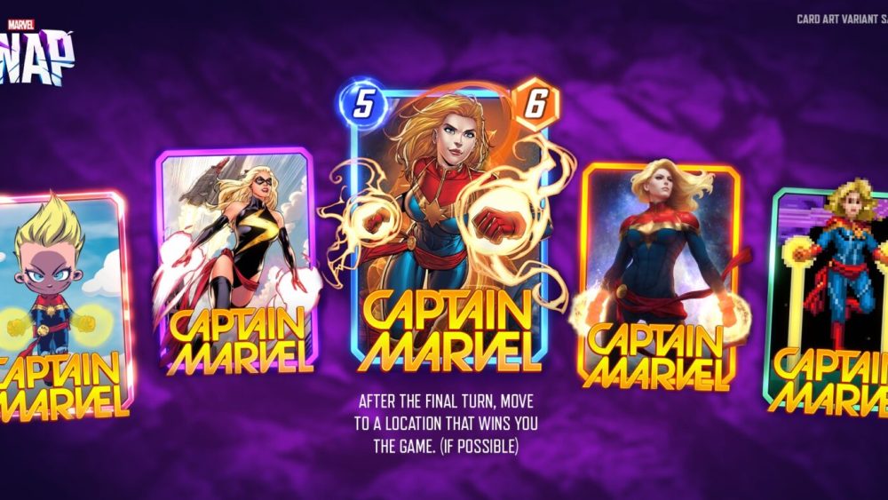 Toutes les variantes de Captain Marvel. // Source : Marvel Toutes les variantes de Captain Marvel. // Source : Marvel