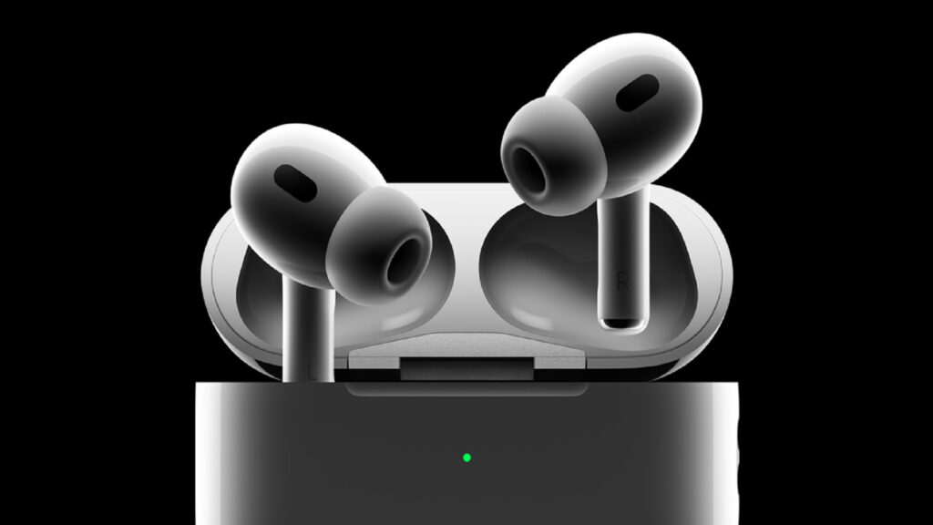 Les AirPods Pro 2 d’Apple // Source : Apple Les AirPods Pro 2 d’Apple // Source : Apple