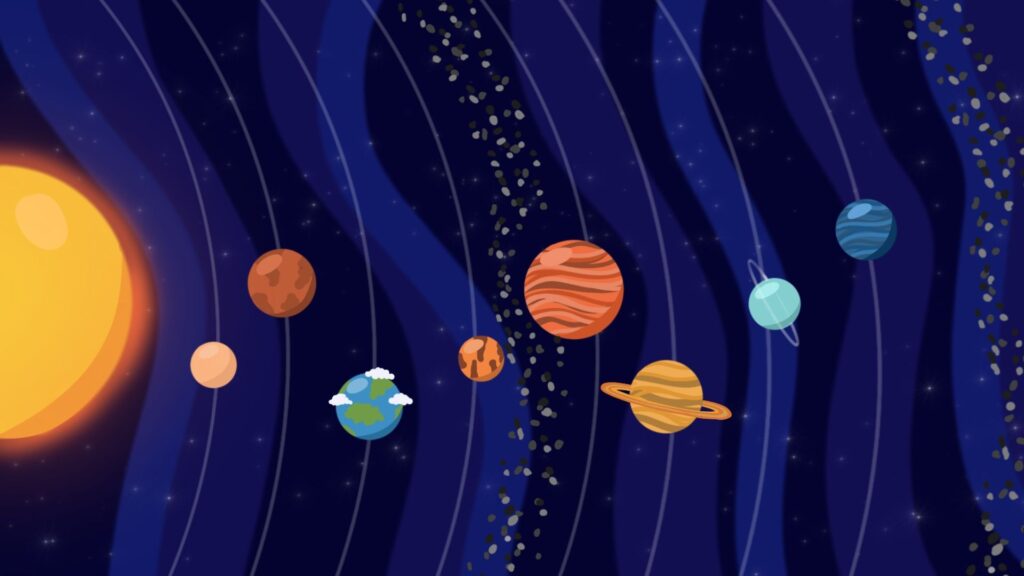 Le système solaire. // Source : Canva Le système solaire. // Source : Canva