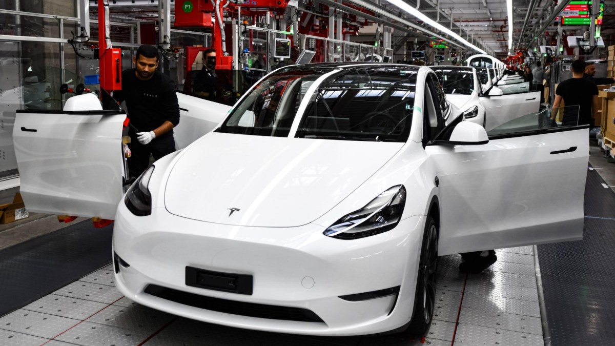 L'usine de Tesla à Berlin. // Source : Tesla L'usine de Tesla à Berlin. // Source : Tesla