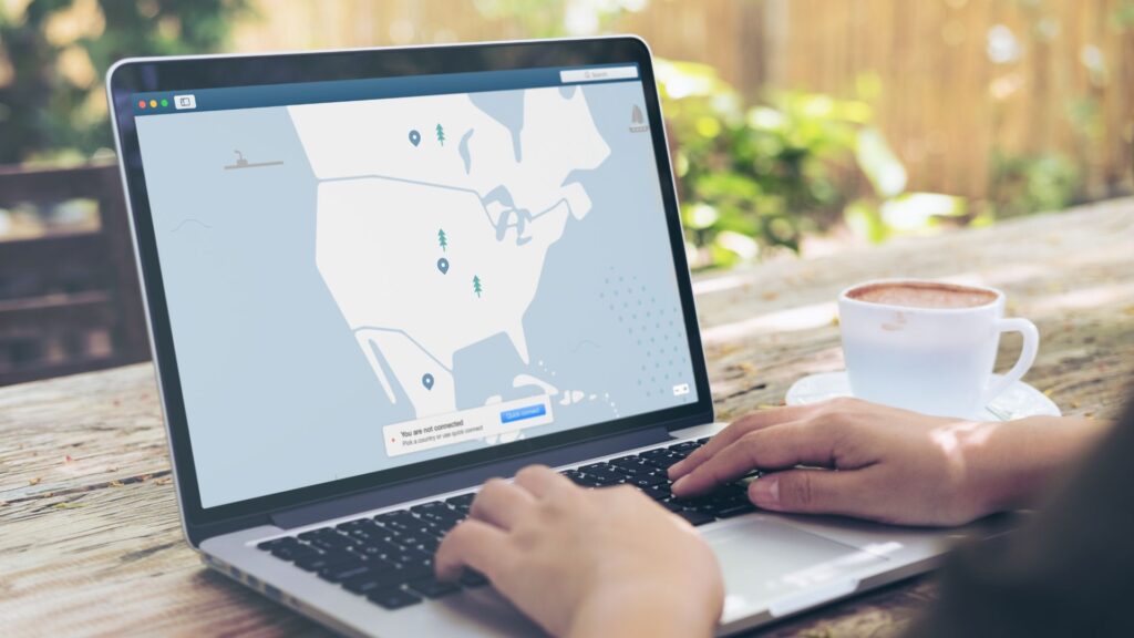 Usage d'un VPN par un internaute. // Source : Canva Usage d'un VPN par un internaute. // Source : Canva