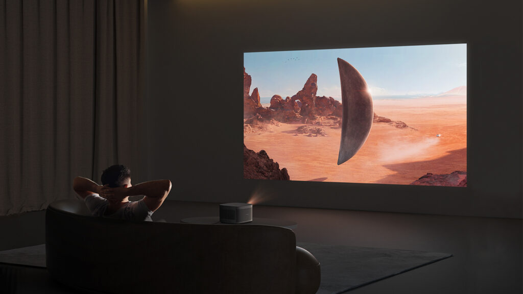 Le Horizon Pro est capable de s'adapter à toutes les conditions lumineuses pour offrir une qualité d'image optimale // Source : XGIMI Le Horizon Pro est capable de s'adapter à toutes les conditions lumineuses pour offrir une qualité d'image optimale // Source : XGIMI