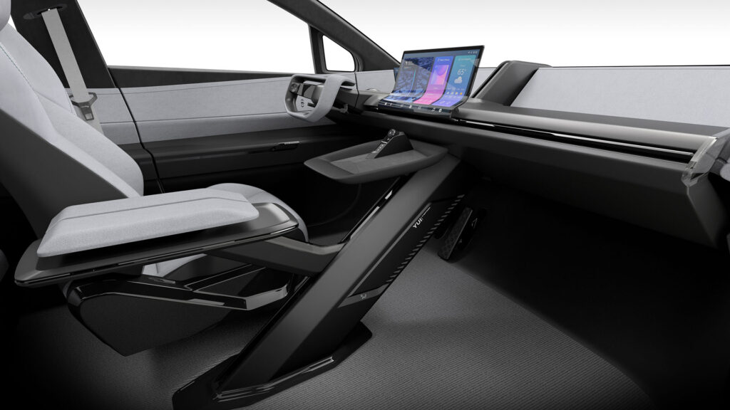console centrale du concept bZ compact suv // Source : Toyota console centrale du concept bZ compact suv // Source : Toyota