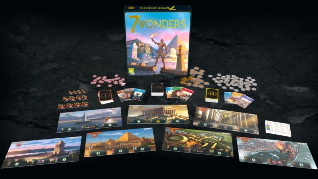 La nouvelle édition de 7 wonders propose un nouveau design // Source : Repos Production La nouvelle édition de 7 wonders propose un nouveau design // Source : Repos Production
