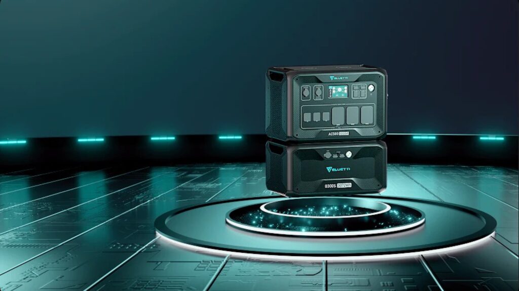 Le générateur Bluetti AC500 peut être couplé à un total de 6 batteries B300S. // Source : Bluetti. Le générateur Bluetti AC500 peut être couplé à un total de 6 batteries B300S. // Source : Bluetti.