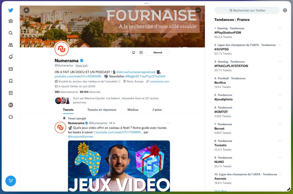 Les tendances, à droite sur Twitter, sont souvent amusantes (et parfois haineuses, mais Twitter est Twitter; // Source : Numerama Les tendances, à droite sur Twitter, sont souvent amusantes (et parfois haineuses, mais Twitter est Twitter; // Source : Numerama