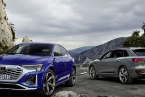 Audi Q8 e-tron dans ses deux carrosseries // Source : Audi Audi Q8 e-tron dans ses deux carrosseries // Source : Audi