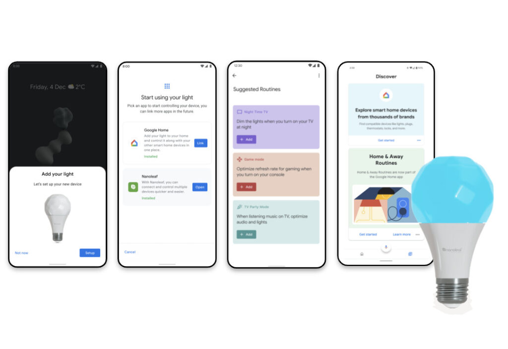 L’ajout d’un objet Matter sur Android, avec Google Home. // Source : Google L’ajout d’un objet Matter sur Android, avec Google Home. // Source : Google