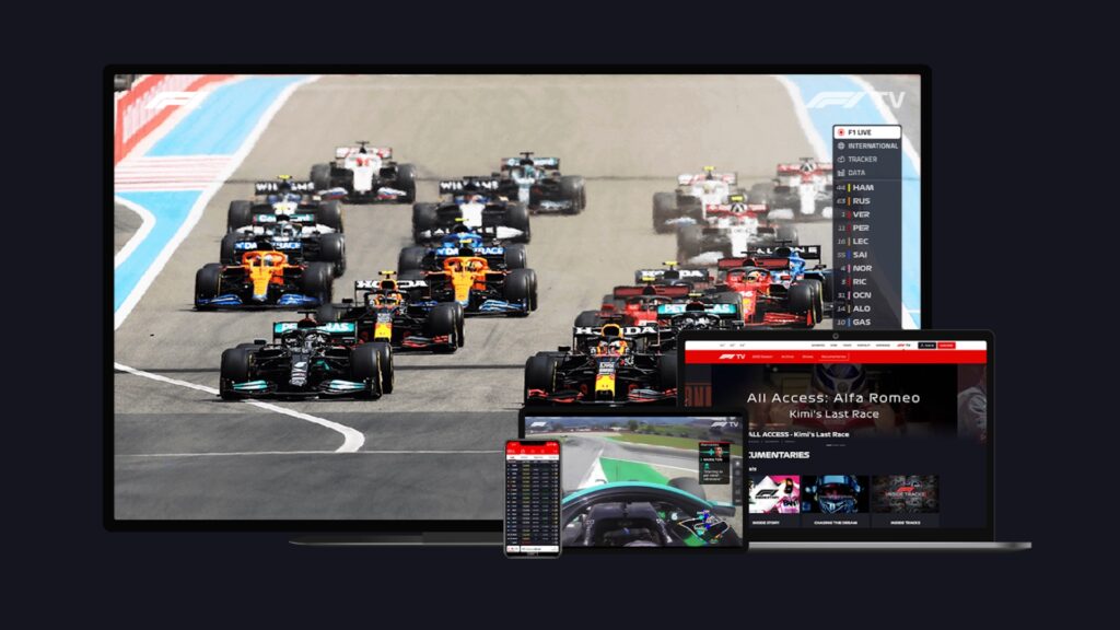 L'application F1 TV // Source : Capture d'écran L'application F1 TV // Source : Capture d'écran