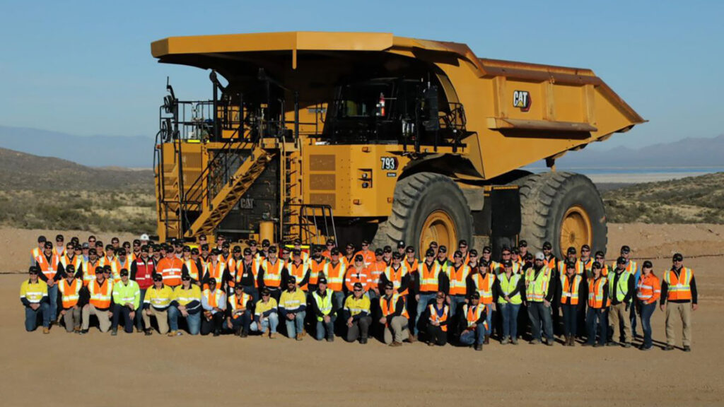 Caterpillar prototype 793 electrique à batterie // Source : Caterpillar Caterpillar prototype 793 electrique à batterie // Source : Caterpillar