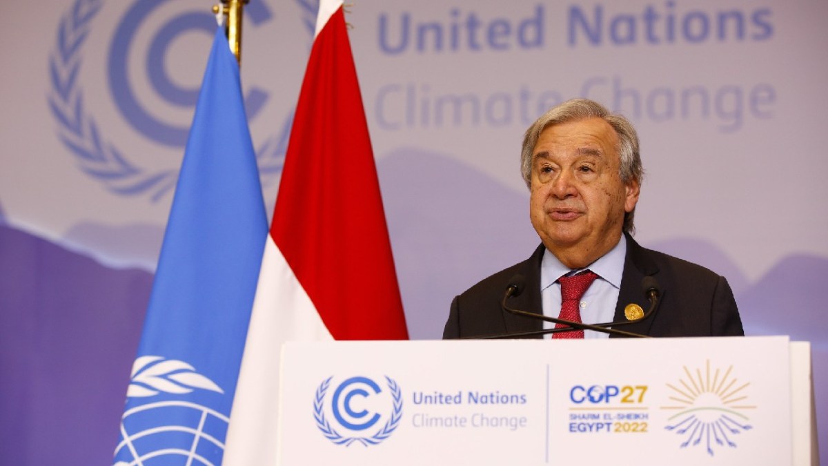 Antonio Guterres à la COP27 // Source : Flickr/CC/Nations unies Antonio Guterres à la COP27 // Source : Flickr/CC/Nations unies