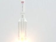 Fusée CZ-5B. // Source : Capture d'écran YouTube Space Videos